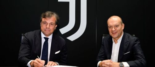 Cristiano Giuntoli e Maurizio Scanavino, dirigenti Juventus ©️foto presa da sito Juventus