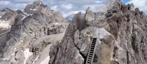 Ferrata Bepi Zac - Screenshot © YouTube Il Dolomiti