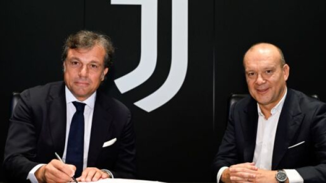 Cristiano Giuntoli e Maurizio Scanavino, dirigenti Juventus ©️foto presa da sito Juventus