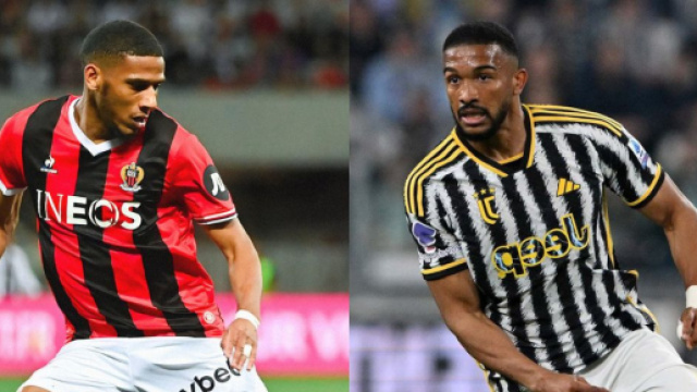 Jean-Clear Todibo, difensore del Nizza. Foto © Nizza. Gleison Bremer, difensore della Juventus. Foto © Juventus FC