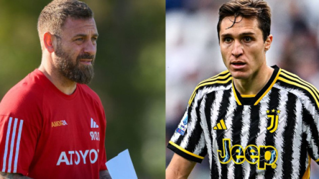 Daniele De Rossi, allenatore della Roma. Foto © AS Roma. Federico Chiesa, attaccante della Juventus. Foto © Juventus