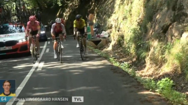 Jonas Vingegaard alla Clasica San Sebastian - Screenshot © Eurosport
