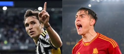 Federico Chiesa, attaccante della Juventus. Foto © Juventus. Paulo Dybala, attaccante della Roma. Foto © AS Roma