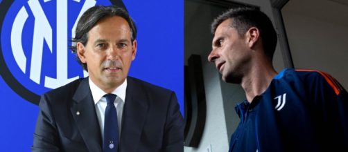 Simone Inzaghi, foto © Inter e Thiago Motta, foto © Juventus