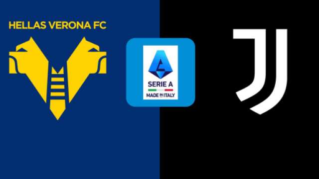 I loghi di Verona e Juventus © Lega Serie A