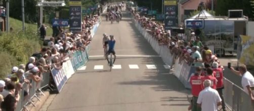 La vittoria di Crescioli al Tour de l'Avenir - Screenshot © Eurosport