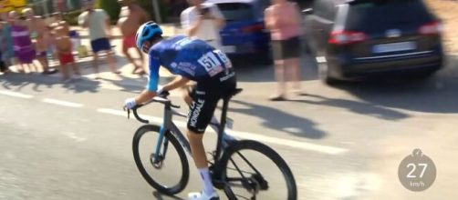 Ben O'Connor alla Vuelta Espana - Screenshot © Eurosport