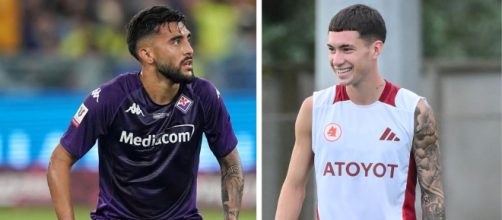 Nico Gonzalez, foto © ACF Fiorentina e Matias Soulé, foto © As Roma