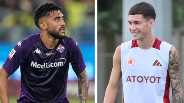 Nico Gonzalez, foto © ACF Fiorentina e Matias Soulé, foto © As Roma