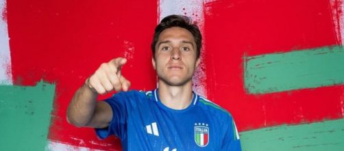 Federico Chiesa con la divisa della nazionale italiana © Instagram