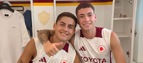 Paulo Dybala e Matias Soulé con la maglia della Roma © profilo Instagram paulodybala e matiassoule11