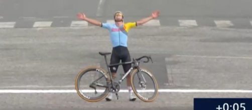 Remco Evenepoel a Parigi 2024 - Screenshot © Eurosport