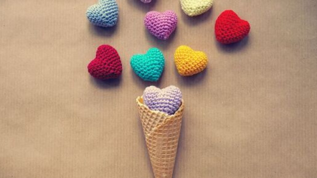 Gelato con tanti cuoricini © Pixabay