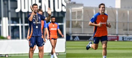 Thiago Motta, allenatore della Juventus. Foto © Juventus. Federico Chiesa, attaccante della Juventus. Foto © Juventus