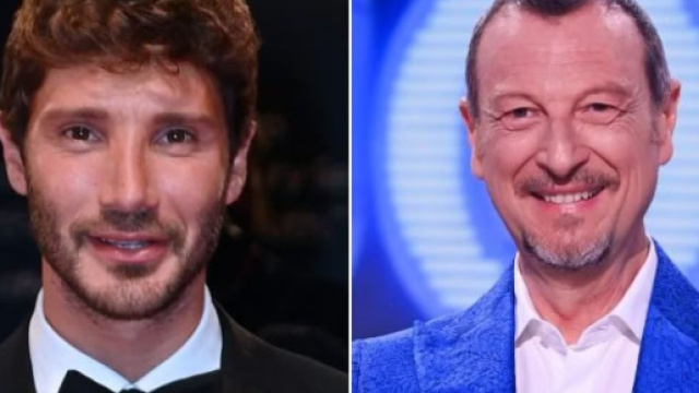 Stefano De Martino e Amadeus - &copy; Rai.
