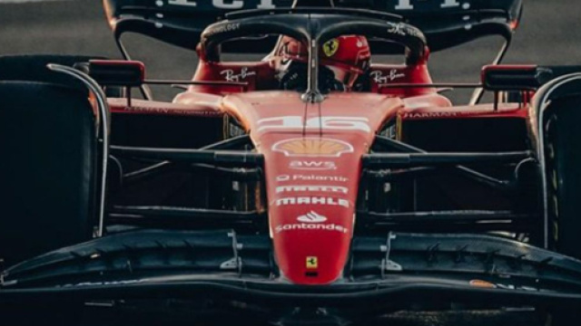 Charles Leclerc al volante della Ferrari &copy; Instagram