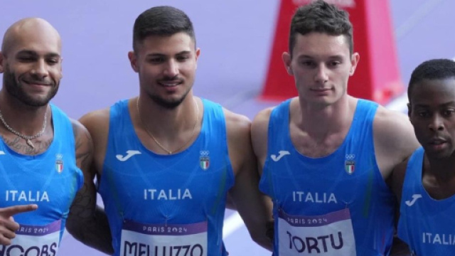 Marcell Jacobs, Matteo Melluzzo, Filippo Tortu e Fausto Desalu © IOC