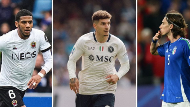 Jean-Clair Todibo. Foto &copy; X/Todibo. Giovanni Di Lorenzo. Foto &copy; Official SSC Napoli. Riccardo Calafiori. Foto &copy; Bologna FC