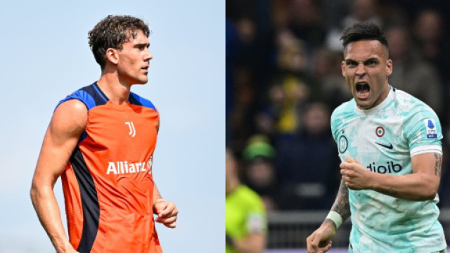 Dusan Vlahovic © Juventus FC e Lautaro Martinez © FC Inter