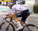 Filippo Baroncini in fuga al Memorial Pantani - Screenshot © youtube Ciclismolive