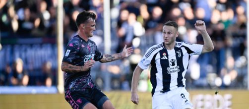 Teun Koopmeiners, centrocampista della Juventus nella gara Empoli-Juve, stagione 2024/25. Foto © Juventus.