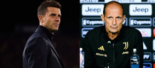 Thiago Motta, allenatore della Juventus. Massimiliano Allegri. Foto © Juventus