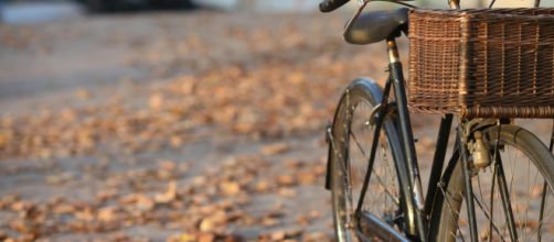 Bicicletta e foglie secche - © Pexels.