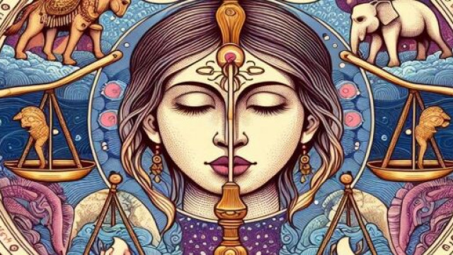 Segno della Bilancia generato con © AI Copilot