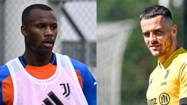 Tiago Djal&ograve; e Filip Kostic. Foto &copy; Juventus FC