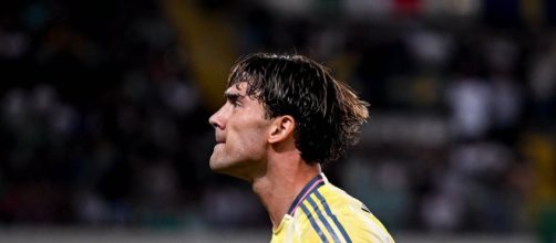 Dusan Vlahovic, attaccante della Juventus ©️foto presa da X Juventus