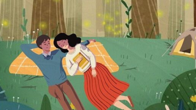 Una coppia che si rilassa in mezzo alla natura autunnale © Pixabay