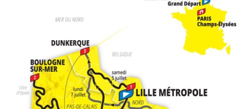 Il percorso delle prime tappe del Tour de France 2025 - © - Le Tour de France