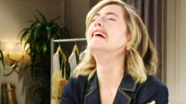 Hope Logan (Annika Noelle) in una scena di Beautiful, screenshot &copy; CBS.