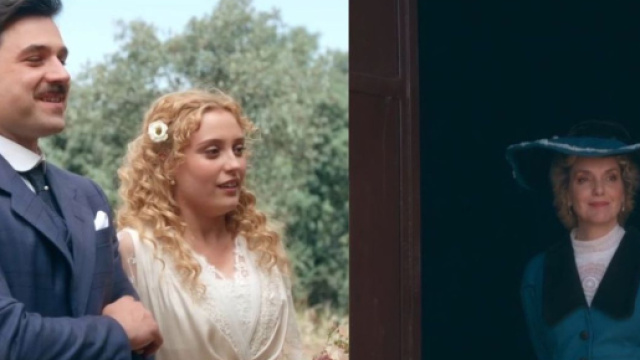 In foto Manuel, Jana e Cruz de La Promessa &copy; Rtve.