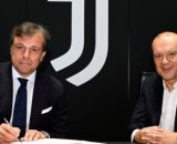 Cristiano Giuntoli e Maurizio Scanavino, football director e amministratore delegato Juventus ©️ foto presa da sito ufficiale Juventus