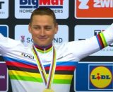 Il campione in carica MAthieu Van der Poel - Screenshot © Eurosport