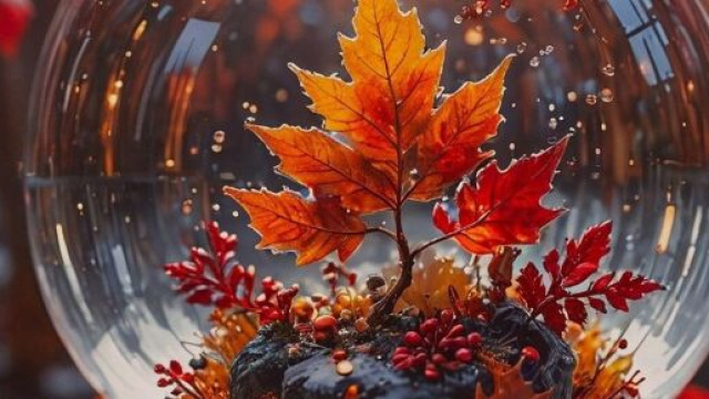 L'autunno in un'immagine generata dall'AI © Pixabay