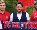 Nicolò Armini, Antonio Amodio e Jean Guy Akpa Akpro del Crotone - © Facebook / FcCrotone