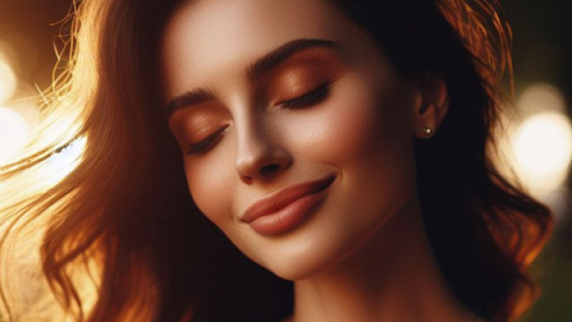 Volto di donna sognante - © Foto Bing IA.