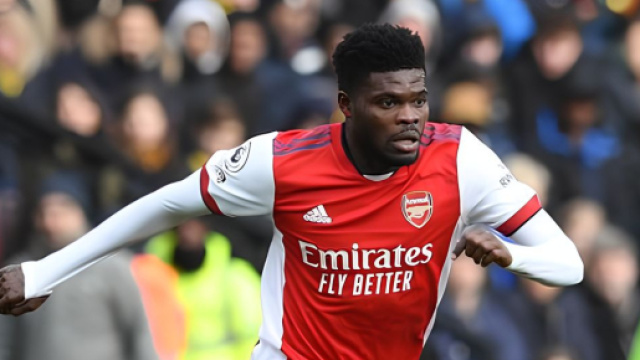 Thomas Partey con la maglia dell'Arsenal &copy; Instagram