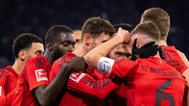 Joshua Kimmich mentre esalta coi compagni - Foto Pagina Facebook &copy; Bayern Monaco