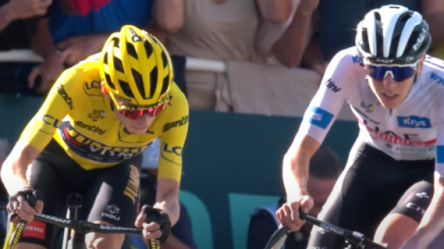 Jonas Vingegaard e Tadej Pogačar - © Youtube Tour de France.