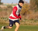 Marco Spina in allenamento con la maglia del Crotone - © Facebook / FcCrotone