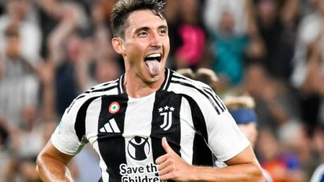 Andrea Cambiaso esulta dopo un goal &copy; Juventus FC