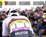 Mathieu Van der Poel, leader della Alpecin - © Screenshot Eurosport