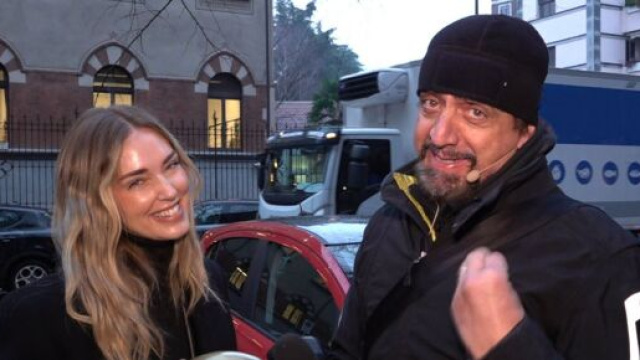 Chiara Ferragni e Valerio Staffelli © Striscia la notizia - Mediaset