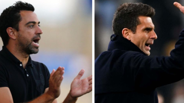 Xavi, ex allenatore del Barcellona. Foto &copy; Instagram/Xavi. Thiago Motta, allenatore della Juventus. Foto &copy; FC Juventus