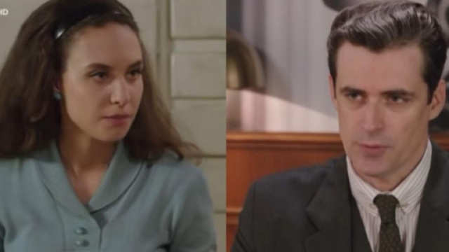 In foto Tancredi e Agata de Il paradiso delle signore, screenshot © Rai 1.