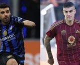 Mehdi Taremi e Gianluca Mancini © FC Inter / AS Roma