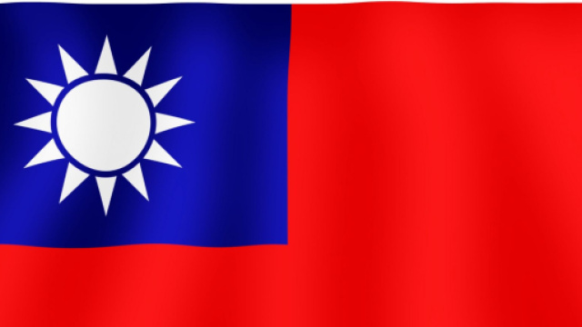 La bandiera nazionale di Taiwan.
